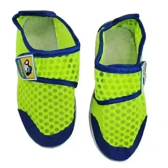 Babeimao Toddler Boys Water Shoes Light Green Breathable Mesh Running Size 9 - Picture 2 of 5